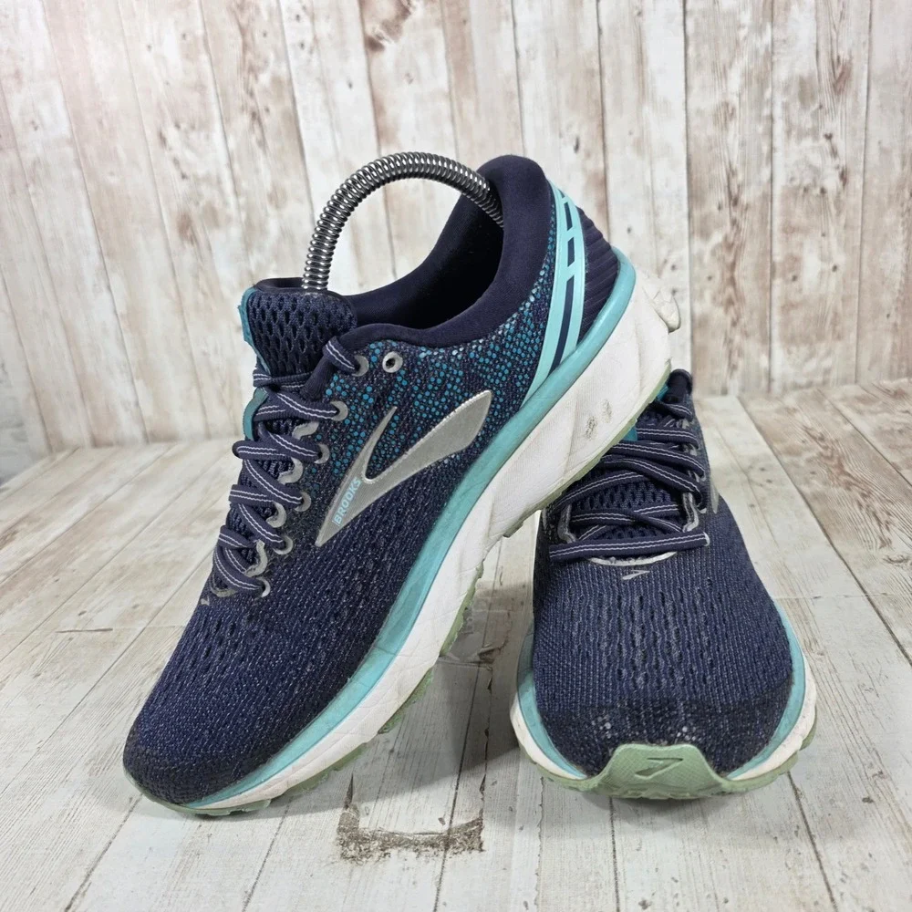 Brooks‎ Ghost 11 Womens Running Shoes Navy Blue Size 9 1202771B493
